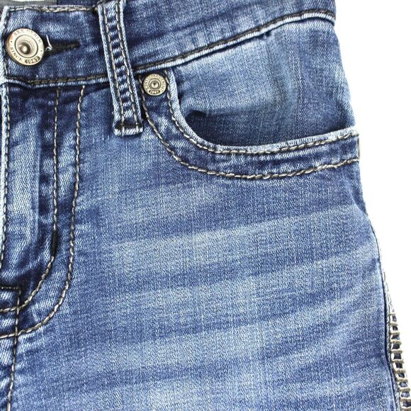 BKE Alec Straight Leg Blue Denim Jeans Women's Size 27R - Picture 4 of 12